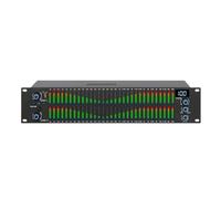 MU-231 Ecualizador Digital Karaoke 2U Dual 31 Banda Ecualizador De Audio Gráfico Sistema De Audio Profesional Sub Salida(Black)
