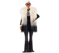 Mu eca Barbie Collector FWJ27 Collector Styled by Iris Apfel, con chaleco multicolor y accesorios, multicolor