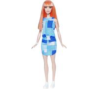 Mu eca Barbie DYY90 Fashionistas con 60 parches de mezclilla