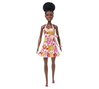Mu eca Barbie Loves the Ocean con cabello negro natural, vestido de pi a y accesorios Mu eca y ropa hechas de pl sticos reciclados