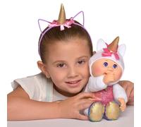 Mu eca Cabbage Patch Kids CPK and Me de 23 cm con unicornio brillante y diadema de unicornio a juego