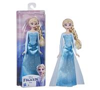Mu eca de moda Elsa de Disney Frozen con falda, zapatos y cabello rubio largo, juguete para ni os de 3 a os en adelante