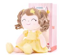 Mu eca de peluche Gloveleya Baby Doll Gifts, juguetes para ni as rizadas con amor, 16"""" amarillo