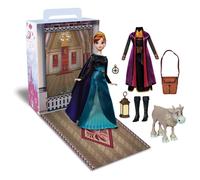Mu eca oficial de la historia de Anna de Disney Store, Frozen, juguete totalmente articulado de 11 pulgadas con atuendo brillante, adecuada para