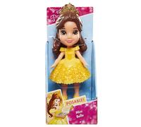Mu eca peque a de 3,5"" de la colecci n Disney Princess Belle de Jakks Pacific con adornos brillantes