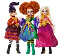 Mu ecas Monster High Skullector Hocus Pocus: Winifred, Mary, Sarah y Binx. Set coleccionable con figuras articuladas, vestidos de bruja, accesori