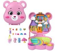 Mu ecas Polly Pocket x Care Bears y set de juego con auto de juguete y accesorios tem ticos Travel Toy Partnership Compact
