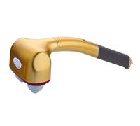 MU Martillo portátil de masaje de mano de alta precisión, cómodo masajeador eléctrico de espalda, palo de masaje de cuerpo vibrante de mano,oro
