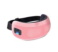 MU Masajeador de Ojos con Calor, Compresión de Aire Música Recargable Portátil Portátil Masajeador de Shiatsu para Aliviar Cepa de Ojos Círculos Oscuros Bolsos de Ojo Ojo Seco Mejorar el Sueño,Rosad