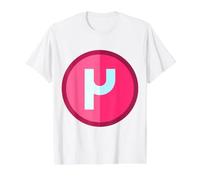 Mu minúscula - Duodécima Letra del Alfabeto Griego Camiseta gráfica económica, Hombre, Blanco, XL