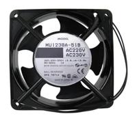 MU1238A-51B 12038 Thick AC Fan, AC220/230V 13.5W High Static Industrial Cabinet Exhaust Fan