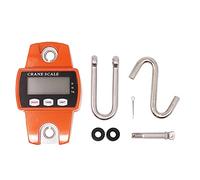 MUALROUS 300KG Escala de grúa Electrónica Báscula de Grúa Digital Báscula Colgante de Gancho Electrónico, Escalas Industriales Báscula de Equipaje Para Granja, Caza, Pesca Al Aire Libre (naranja)