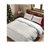 MUARÉ Funda nórdica con clicks Red Windowpana. Azul