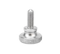 Muarted 1/2/5 Uds. Acero Inoxidable 304 M6 ~ M12 Tornillo de Bloqueo de Vidrio de Pared de Cortina de Pulgar moleteado Manual Paso Cabeza Alta Tornillo de Ajuste de apriete Manual(M12x50 1pc)