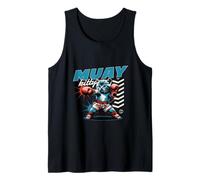 Muay Kitty - Funny Boxing Cat Artes Marciales Camiseta sin Mangas