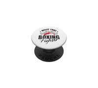 Muay Thai Boxeador Guerrero del Ring PopSockets PopGrip Adhesivo