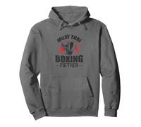 Muay Thai Boxeador Luchador Maestro de Combinaciones Sudadera con Capucha