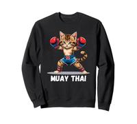 Muay Thai Gatito Amante Gato Artista Marcial Boxeo Tailandés Sudadera