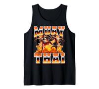 Muay Thai Kickboxing Thai Boxeo 90 Estilo Bootleg Camiseta sin Mangas