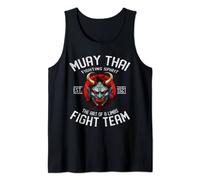 Muay Thai Oni Warrior - Protegido por el Muay Thai Camiseta sin Mangas