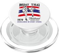 Muay Thai Thailand Boxing Spirit Excellence In Every Strike PopSockets PopGrip para MagSafe