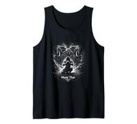 Muay Thai Vintage 90s Washout Guerrero Elefantes espíritu Camiseta sin Mangas