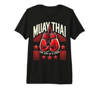 Muay Thai Vintage Fighter - Kickboxing Training Design Camiseta Premium