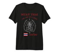 Muay Thai Vintage Fighter - Kickboxing Training Design Camiseta Premium