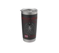 Muay Thai Vintage Fighter - Kickboxing Training Design Vaso térmico de acero inoxidable de doble pared