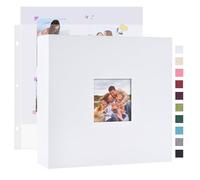 Mublalbum Álbum de fotos de 3 anillos de 10 x 10 pulgadas, 80 páginas