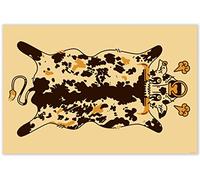 mubusi Alfombra Vinílica Cocina Salón - Varios Tamaños - (Cow 160x240 cm)