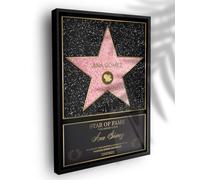 mubusi Cuadro Personalizado Estrella Hollywood 70x100 cm en Metacrilato Enmarcado - Decoracion Personalizada - La Fama Regalos Originales