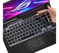 MUBUY-GOL Funda de teclado para portátil ASUS ROG Strix G15 G513 G533, negra, silicona, impermeable y resistente al polvo, funda para teclado de EE. UU