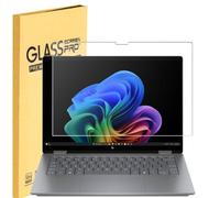 MUBUY-GOL Protector de pantalla de vidrio templado 9H para HP OmniBook X Flip de 35.6 cm 2 en 1 con pantalla táctil, resistente a los arañazos, ultraduradero, compatible con 14 kb/14-kc/14-fm/14t-fm