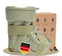 MuC My useful Cup® - Taza plegable para café para llevar en varios colores, respetuosa con el medio ambiente, fabricada en Alemania, taza de viaje, reutilizable, 100% reciclable, 100% libre de BPA,