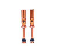 Muc-Off Big Bore Hybrid Válvulas Tubeless, Naranja 45 mm - Tapas de Válvula de Bicicleta de Precisión con Tecnología Revolucionaria de Flujo de Aire para Bicis Tubeless de Ruta, MTB y Gravel