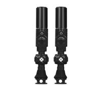 Muc-Off Big Bore Hybrid Válvulas Tubeless, Negro 35 mm - Tapas de Válvula de Bicicleta de Precisión con Tecnología Revolucionaria de Flujo de Aire para Bicis Tubeless de Ruta, MTB y Gravel