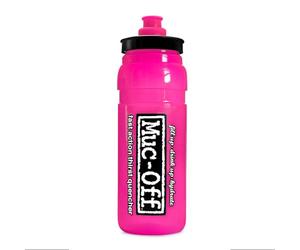 Muc-Off Botella de Agua Modelo Elite Fly Rosa, 550 Ml - Bidón de Agua de Deporte Ligero, sin BPA, con Tapón Ergonómico Para Flujo - 100% Reciclable