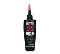 Muc-Off C3 Ceramic Wet Chain Lube, 120 Ml - Lubricante de Cadena de Bicicleta con Tinte Trazador UV - Lubricante de Bicicleta Formulado para Condiciones Climáticas Húmedas y Adversas