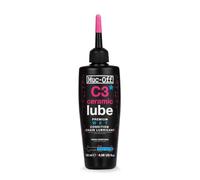 Muc-Off C3 Ceramic Wet Chain Lube, 120 Ml - Lubricante de Cadena de Bicicleta con Tinte Trazador UV - Lubricante de Bicicleta Formulado para Condiciones Climáticas Húmedas y Adversas