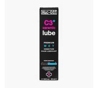 Muc-Off C3 Ceramic Wet Chain Lube, 50 Ml - Lubricante de Cadena de Bicicleta con Tinte Trazador UV - Lubricante de Bicicleta Formulado para Condiciones Climáticas Húmedas y Adversas