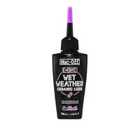 Muc-Off E-Bike Wet Chain Lube, 50 Ml - Lubricante de Cadena de Bicicleta E-Bike con Tinte Trazador UV - Lubricante de Bicicleta Eléctrica - Formulado para Ambientes Húmedos