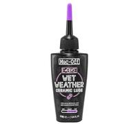 Muc Off E-Bike Wet Chain Lube - Aceite para cadena húmeda, 50 ml, aceite para cadena de bicicleta de alta calidad, spray para cadena con tinte trazador UV, formulado para condiciones climáticas