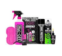 Muc-Off Kit de Limpieza de Bicicleta Electrica, Cuidados Esenciales para la Bicicleta - Productos Imprescindibles para Limpiar y Proteger tu eBike