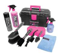 Muc-Off Kit de Limpieza de Motos - Imprescindibles para Limpiar, Proteger y Lubricar tu Moto - Incluye Limpiador de Motos, Abrillantador Rápido y Más