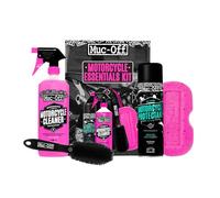 Muc-Off Kit de limpieza de Motos - Imprescindibles para Limpieza y Mantenimiento - Incluye Limpiador de Motos, Protector de Moto y Más
