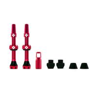 Muc-Off Kit De Válvulas Tubeless V2 Sin Cámara - Rojo, 44mm, Par