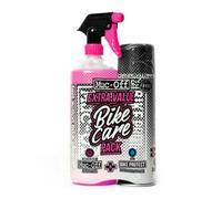 Muc-Off Bike Care Duo Kit - Limpieza y Protección en Dos Pasos | Bike Cleaner elimina la suciedad y Bike Protect desplaza la humedad dejando una película protectora seca y no pegajosa.
