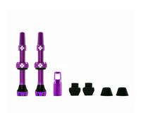 Muc-Off Kit Válvulas Tubeless V2 Púrpura 44mm, Par