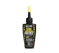 Muc-Off Lubricante de Cadena Seco 50ml - Cambios Suaves y Silenciosos | Lubricante con base de cera que penetra cada eslabón para rutas secas y polvorientas de carretera, gravel y MTB.